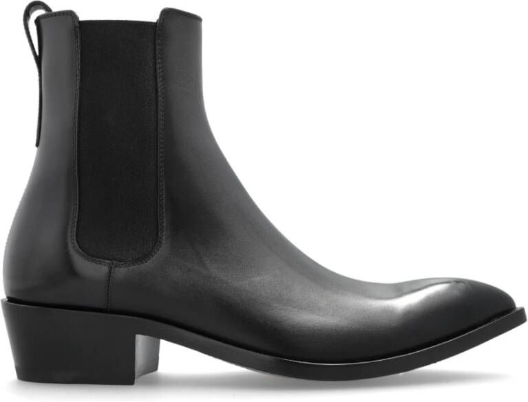Tom Ford Leren enkellaarzen met hakken