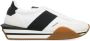 Tom Ford Leren lage sneakers met contrasterende inzetstukken White Heren - Thumbnail 1