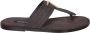 Tom Ford Bruine Leren Sandalen Stijlvolle Herenschoenen Brown Heren - Thumbnail 7