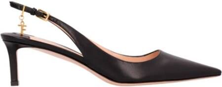 Tom Ford Logo Charm Slingback Pumps