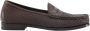 Tom Ford Luxe geweven leren loafers bruin - Thumbnail 1