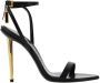 Tom Ford Metallic Stiletto Sandalen met Enkelband - Thumbnail 1
