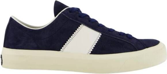 Tom Ford Midnight Blue Suede Sneaker