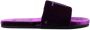 Tom Ford Paarse Monogram Fluweel Sandalen Purple Heren - Thumbnail 1