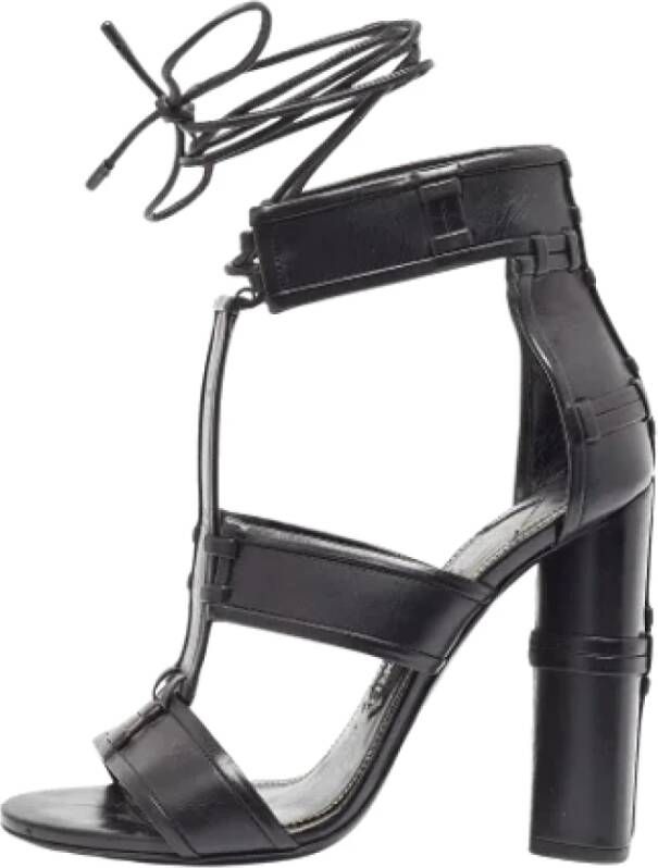 Tom Ford Pre-owned Leather sandals Black Dames