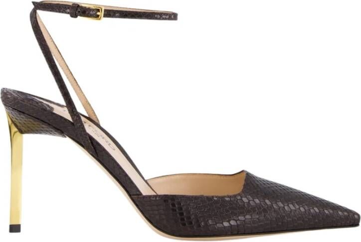 Tom Ford Python Glossy Slingback Pumps