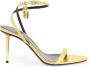 Tom Ford Elegante Stiletto Hak Hangslot Sandalen Yellow Dames - Thumbnail 7