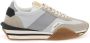 Tom Ford Zilveren Sneakers Vetersluiting Ronde Neus Multicolor Heren - Thumbnail 1