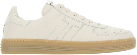 Tom Ford Beige Sneakers Regular Fit Geschikt voor alle temperaturen 100% leer Beige Heren