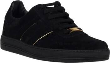 Tom Ford Sneakers Art.j1100Tof 001 Zwart Leer 50% Andere vezels 50% Geschikt voor alle temperaturen Regular Fit Black Heren