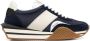Tom Ford Blauwe Leren Sneakers met Panelen Design Blue Heren - Thumbnail 1