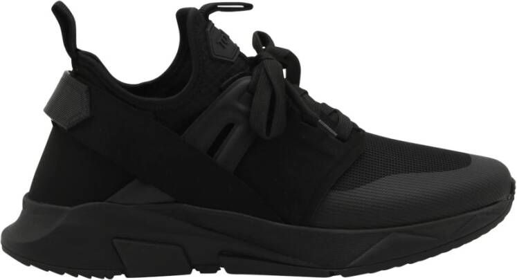 Tom Ford Stijlvolle Zwarte Herensneakers Black Heren