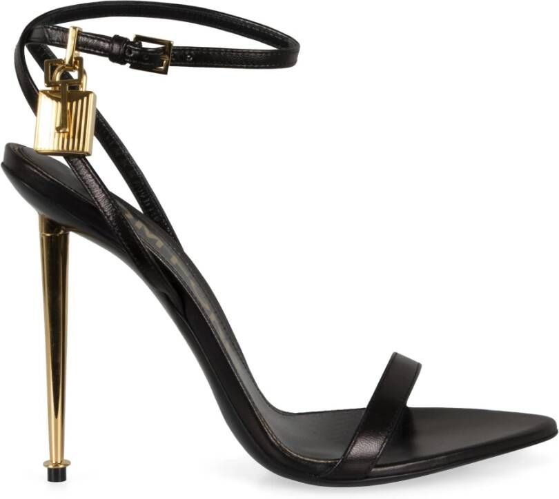 Tom Ford Stiletto Hakken Leren Sandalen