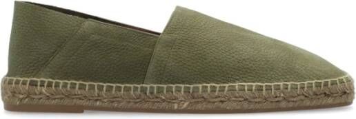 Tom Ford Suède espadrilles Green Heren