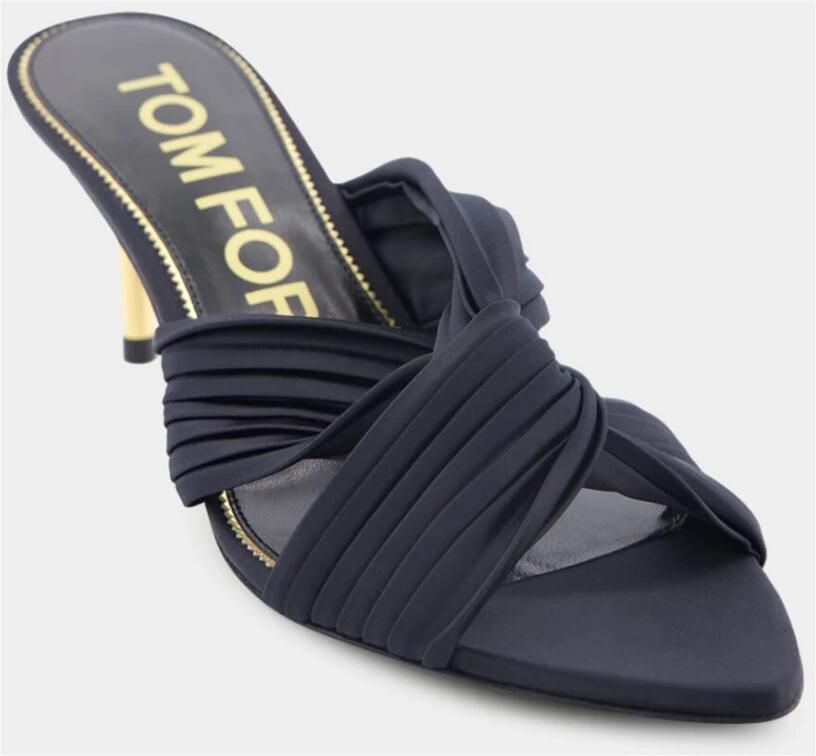 Tom Ford 75mm Sandalen met Geplooide Details en Knopen - Foto 2