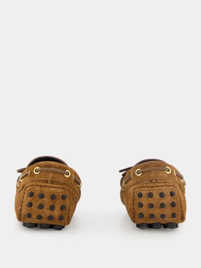 Tom Ford Donker Whiskey Suède Driver Mocassins