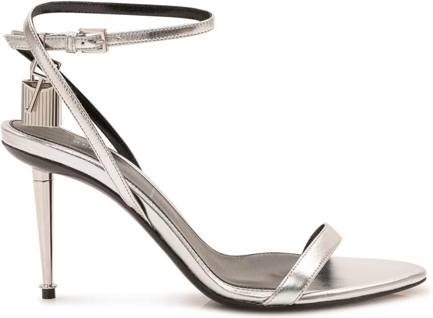 Tom Ford Geglazuurd Lamsvel Nappa Plateau Puntige Blote Sandalen
