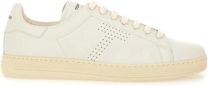 Tom Ford Geperforeerde leren lage sneakers