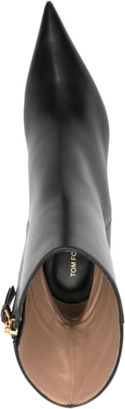 Tom Ford Leren Enkellaarsjes - Foto 2