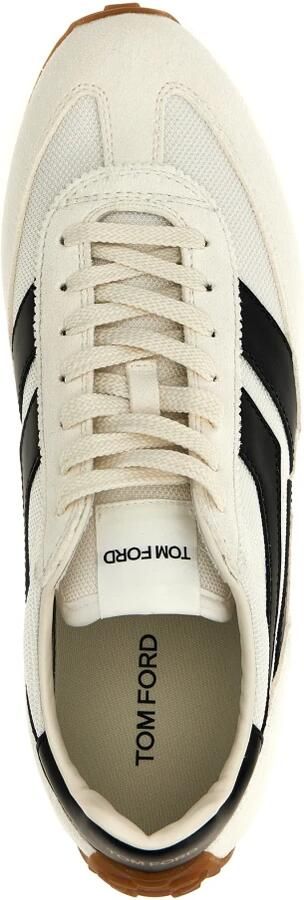 Tom Ford Witte Sneakers met Logo Patch White Heren - Foto 3