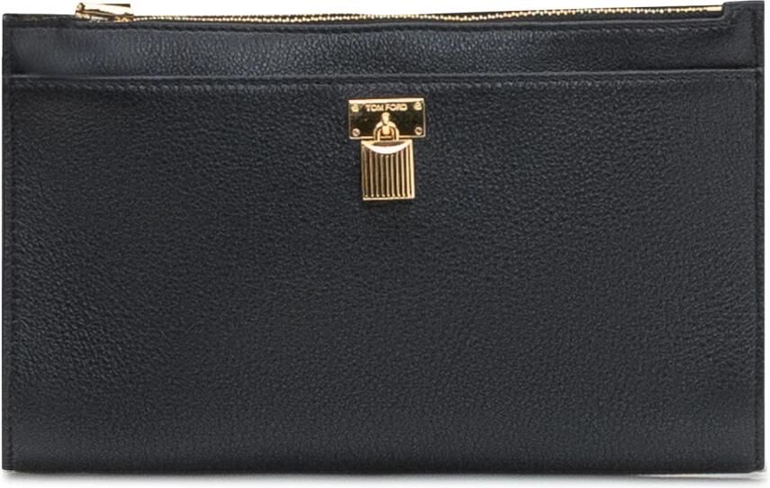 Tom Ford Natuurlijk generfd leren mini tas met hangslot en riem