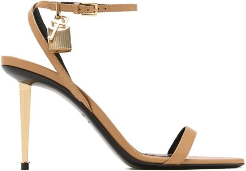 Tom Ford Padlock 85mm Leren Sandalen