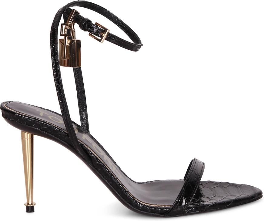 Tom Ford Printed Python Padlock Sandal
