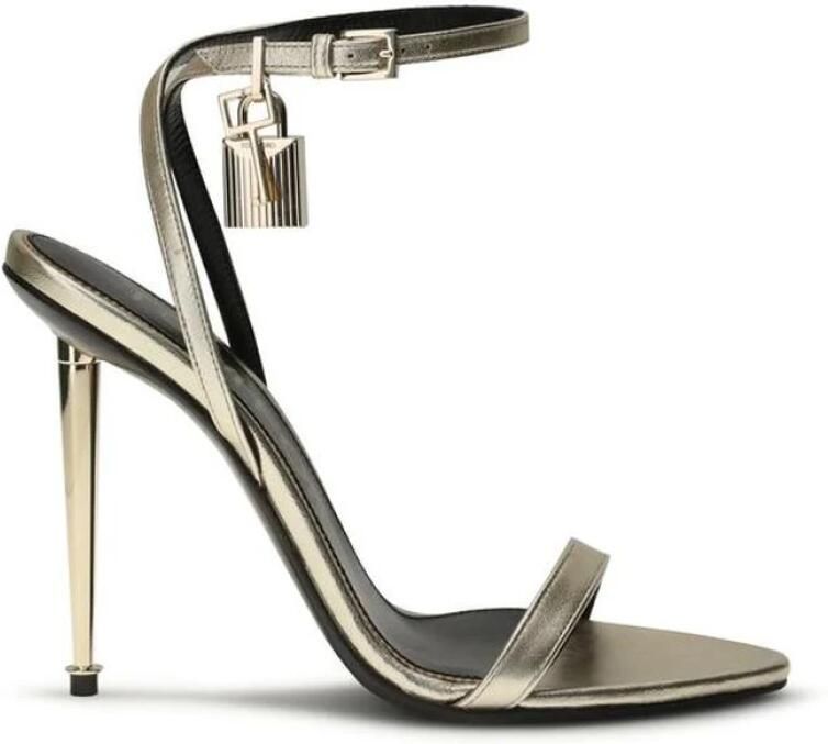 Tom Ford Sandalen met stilettohak van geitenleer met afwerking