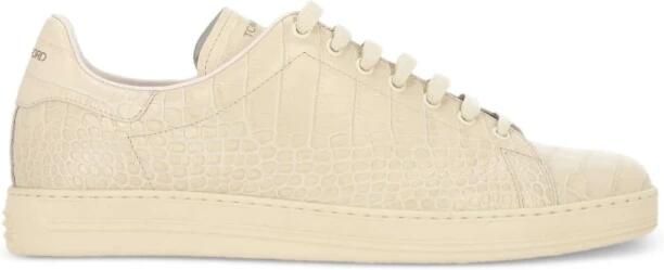 Tom Ford Sneakers Low Top Simil Cocodrilo