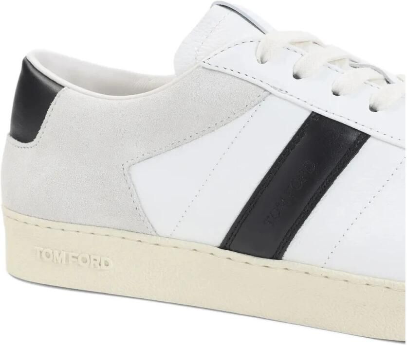 Tom Ford Suede Grain Leather Low Top Sneakers - Foto 2