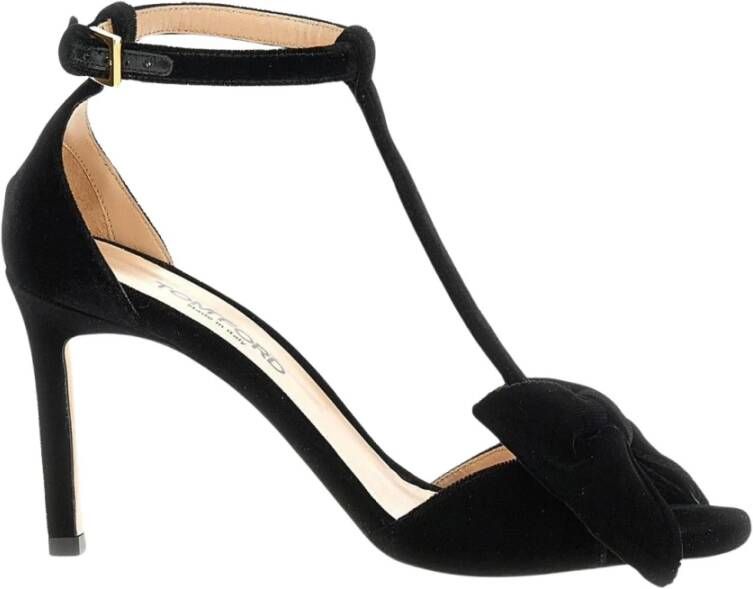 Tom Ford Velvet Bow Sandalen met Hak