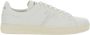 Tom Ford Witte Leren Sneakers met Geperforeerd Logo White Heren - Thumbnail 1