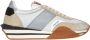 Tom Ford Witte Sneakers Ronde Neus Geborduurd Logo Multicolor Heren - Thumbnail 18
