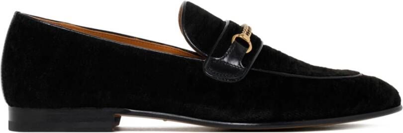 Tom Ford Zwarte formele loafers met gouden detail