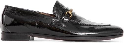 Tom Ford Zwarte lakleren loafer met ketting
