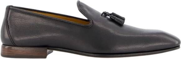 Tom Ford Zwarte leren loafers met kwastdetail