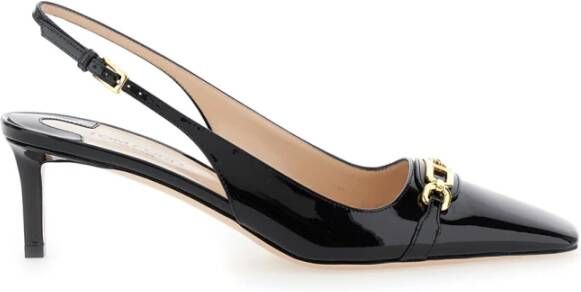 Tom Ford Zwarte Slingback Hakken van Lakleer