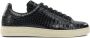 Tom Ford Zwarte Sneakers Krokodillenprint - Thumbnail 1