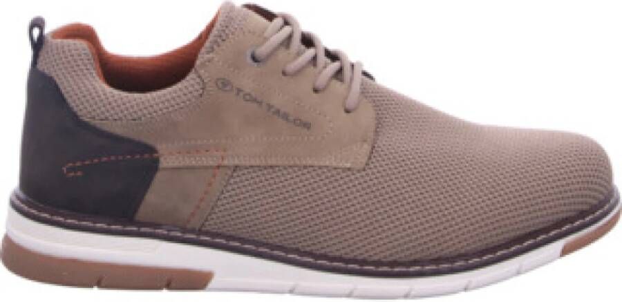 Tom Tailor Casual veterschoenen in beige