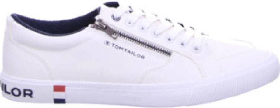 Tom Tailor Casual Veterschoenen in Wit