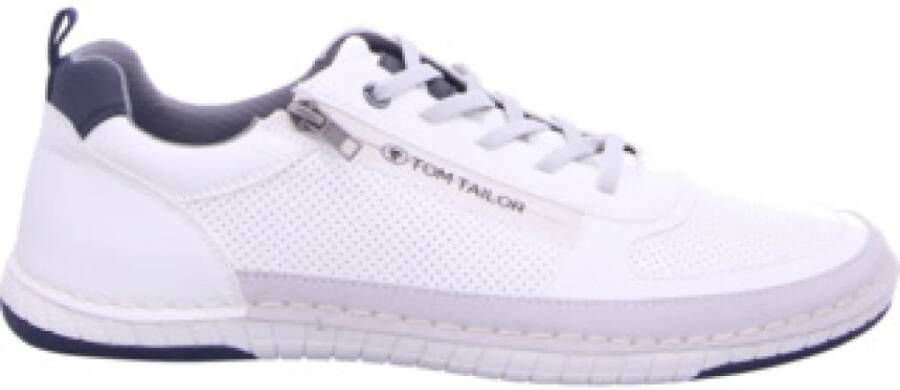 Tom Tailor Casual Veterschoenen in Wit