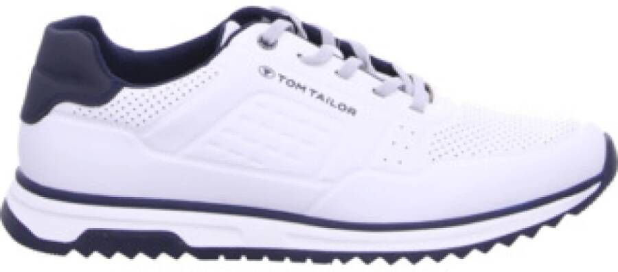 Tom Tailor Casual Veterschoenen in Wit