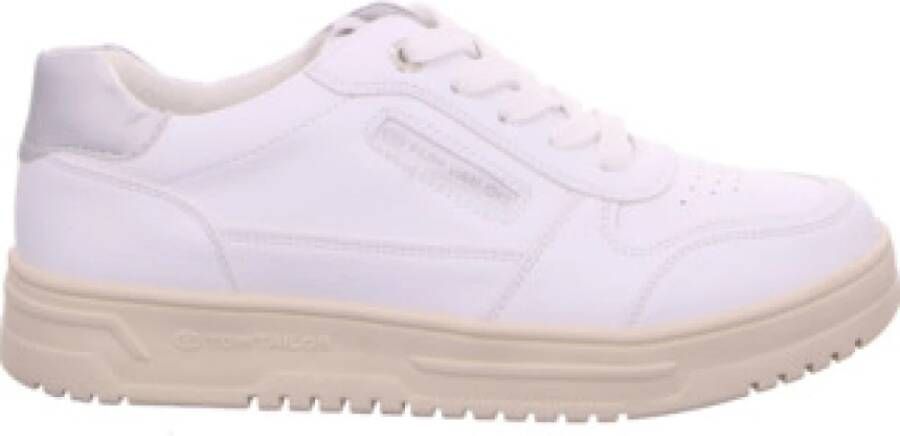 Tom Tailor Casual Veterschoenen in Wit
