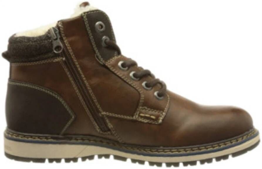 Tom Tailor Heren Veterschoenen in cognac
