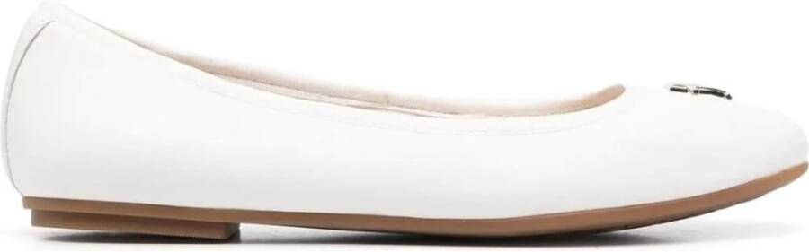 Tommy Hilfiger Ballerina's met labeldetail in metallic