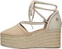 Tommy Hilfiger Espadrilles CLOSED TOE LINEN FLATFORM zomerschoen wig hak met mooie enkelveters - Thumbnail 2