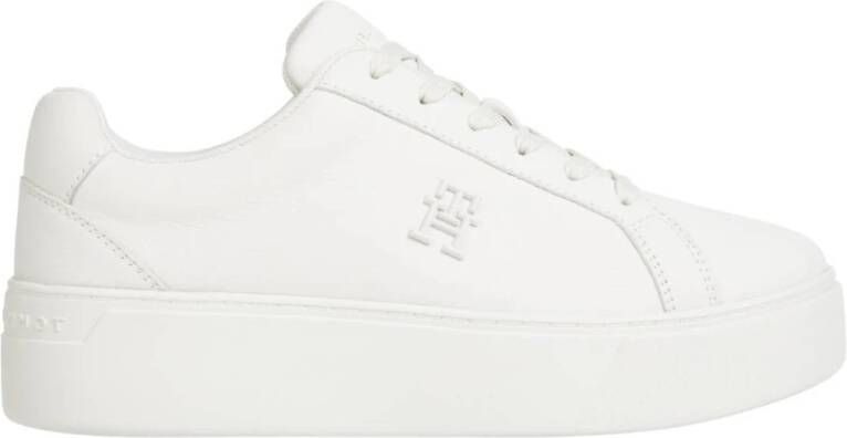 Tommy Hilfiger Beige Court Sneaker voor Vrouwen Beige Dames