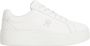TOMMY HILFIGER Lage Sneakers Dames Platform Court Maat: 37 Materiaal: Leer Kleur: Beige - Thumbnail 2