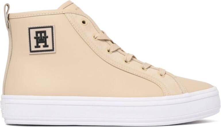 Tommy Hilfiger Beige High Top Sneakers
