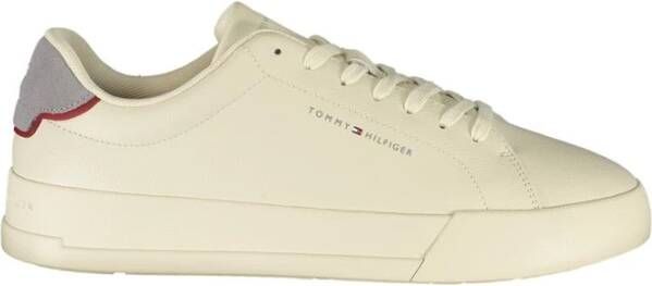 Tommy Hilfiger Beige Leren Heren Sneaker